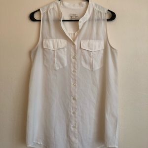 J crew cream blouse